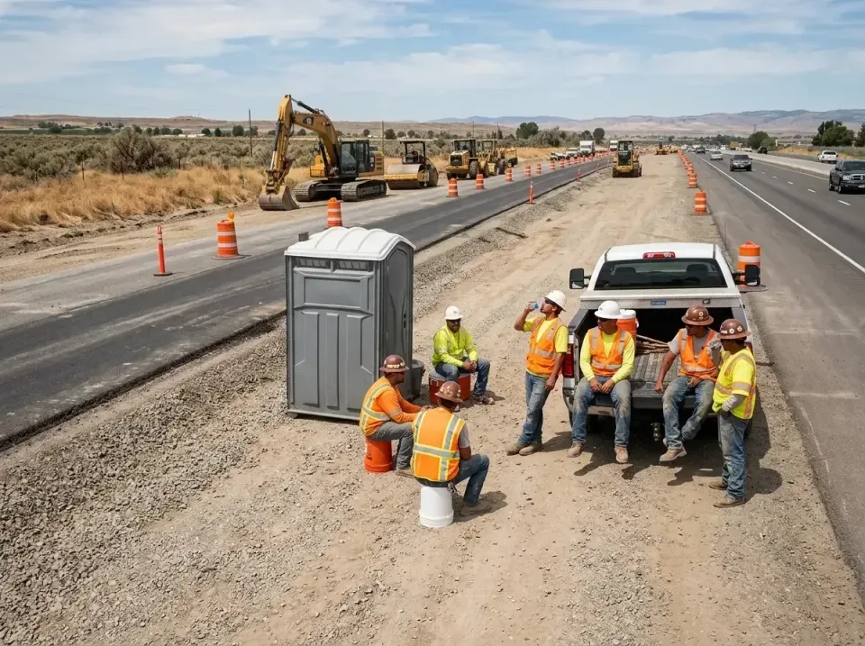 highway-road-construction-crew-007 — frequently asked questions, Porta Potty and Restroom Rentals in Hayward, WI